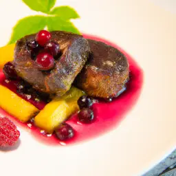 Rehrücken mit Preiselbeeren
